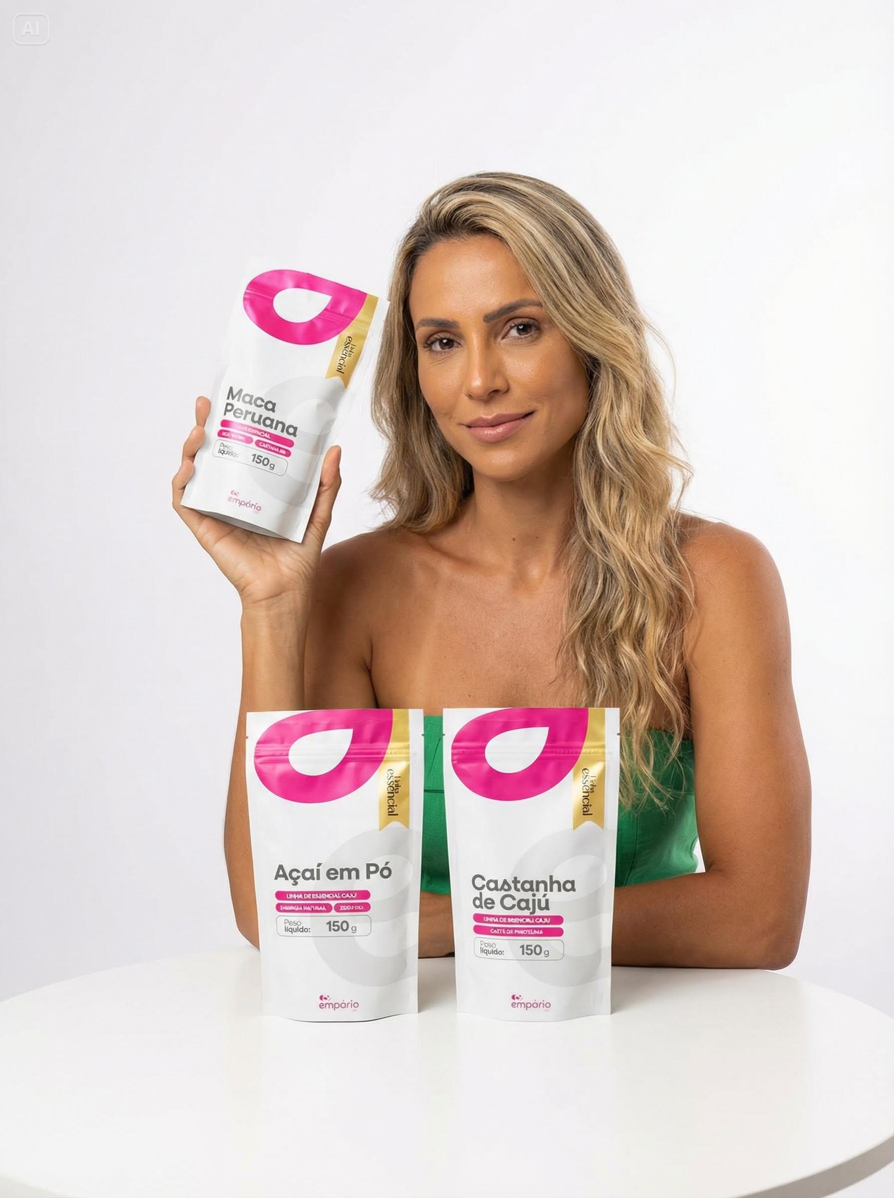 Products lifestyle visual with model